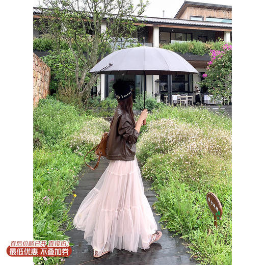 <曾小咸推荐>3.22现货秒杀 ！微信超特价！韩系2色超仙网纱半身裙 日常179.99 立减100 秒杀79.99！！ 商品图0