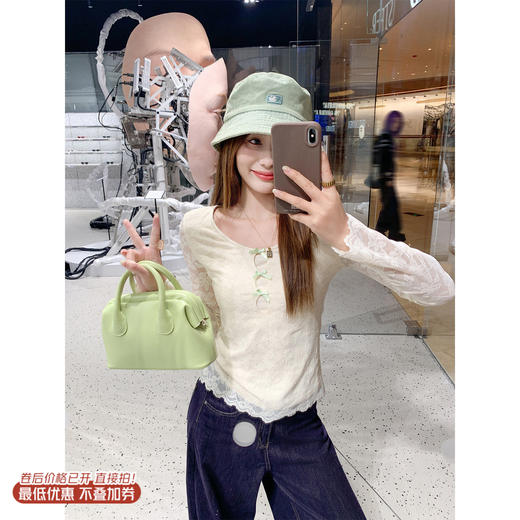 <曾小咸推荐>3.5现货秒杀 ！微信超特价！镂空蝴蝶结蕾丝长袖 日常149.99 立减80 秒杀69.99！！ 商品图0