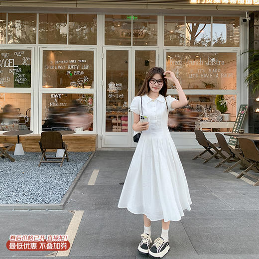 <曾小咸推荐>3.25现货秒杀 ！微信超特价！学院风泡泡袖连衣裙 日常279.99 立减140 秒杀139.99！！ 商品图0