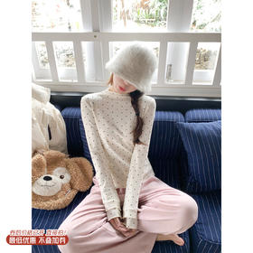 <曾小咸推荐>3.19现货秒杀 ！微信超特价！波点半高领打底衫T恤 日常119.99 立减60 秒杀59.99！！ 休闲裤（加绒）秒杀79.99！