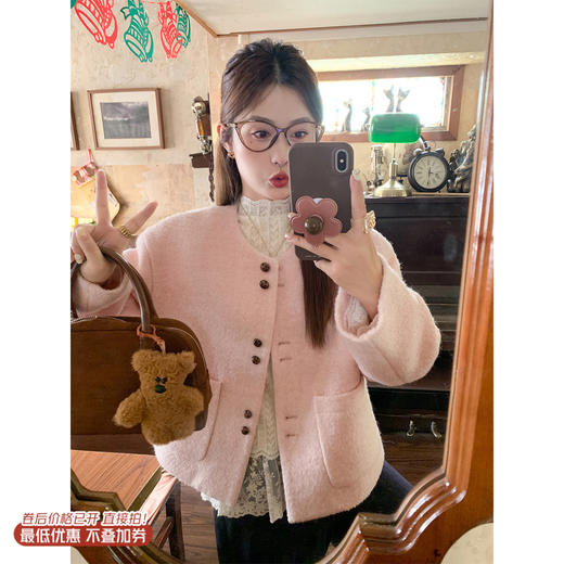 <曾小咸推荐>2.25现货秒杀 ！微信超特价！韩系毛呢小香风外套 日常329.99 立减170 秒杀159.99！！ 商品图0