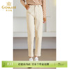 乔万尼新品牛仔裤奶油白减龄百搭休闲裤ET4F811 商品缩略图0