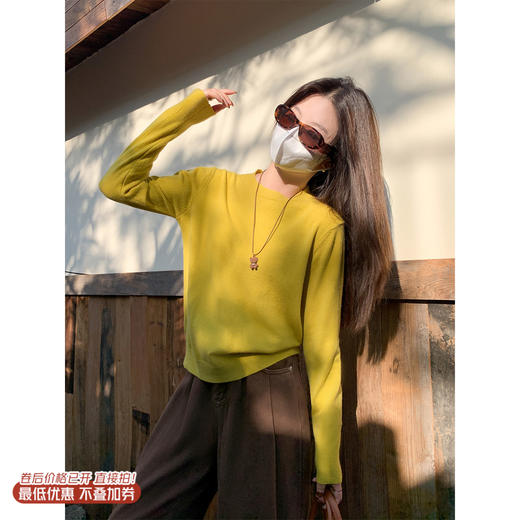 <曾小咸推荐>3.20现货秒杀 ！微信超特价！韩系3色长袖打底衫 日常119.99 立减60 秒杀59.99！！ 商品图0