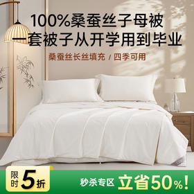 四季子母二合一桑蚕丝被
