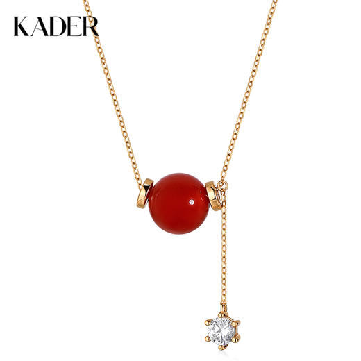 卡蒂罗KADER 招财路路通项链 925银轻奢小众设计清冷复古高级感转运珠吊坠 简约优雅设计温婉气质锁骨链 商品图0