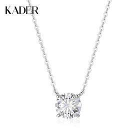 【爆闪莫桑钻】 卡蒂罗KADER 璀璨之星 925银经典百搭法式浪漫优雅轻奢小众设计ins高级感闪耀银河锁骨链 项链 女款 银色