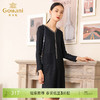 乔万尼秋装女长袖打底衫V领直筒显瘦羊毛针织连衣裙中长EN3M410 商品缩略图0