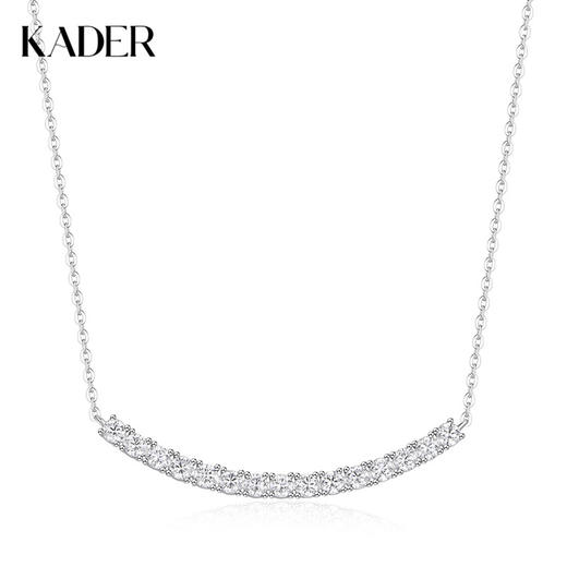 卡蒂罗KADER 流光微笑项链  满钻镶嵌梦幻璀璨轻奢高级氛围感可调节锁骨链 温柔气质春夏浪漫穿搭配饰 商品图0