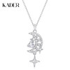 卡蒂罗/KADER 幻梦心月项链  星月之约吊坠 轻奢爱心月亮满钻镶嵌 恋爱闺蜜款锁骨链 闪耀星点百搭配饰 商品缩略图0