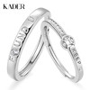 卡蒂罗KADER 缘启情侣对戒 经典钱纹造型闪锆点缀钱币镌刻告白字符原创设计可调节戒 前世今生双向奔赴圆满璀璨 商品缩略图0