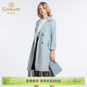 乔万尼风衣春西装领修身大气双排扣风衣EB3A256