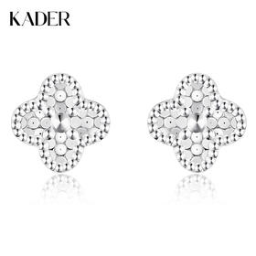 卡蒂罗KADER 心光四叶草耳钉 925银轻奢高级感时尚小众设计双色可选简约日常通勤百搭精美养耳洞耳饰
