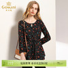 乔万尼衬衣女春秋季复古碎花修身气质收腰长袖上衣EN3C310 商品缩略图0