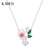 卡蒂罗KADER 心赴花期项链  925银花绽造型时尚吊坠甜美灵动闪耀锁骨链 双色简约大方通勤百搭甜蜜守护 商品缩略图0
