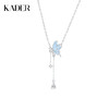 【夜光】卡蒂罗KADER 舞蝶流苏项链  925银梦幻蝴蝶轻奢小众设计可调节锁骨链 日常通勤灵动闪耀简约百搭 商品缩略图0