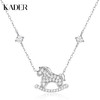 【新年限定】卡蒂罗KADER 招财萌马项链/好运小马项链 925银/999银 生肖本命年闪耀吸睛吊坠马上来财转运锁骨链 百搭通勤时尚设计 商品缩略图0