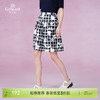 乔万尼夏季简约格子花朵半身裙EB2D822 商品缩略图0