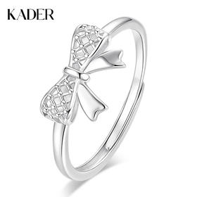 【甜美蝴蝶结】卡蒂罗KADER 蕾丝蝴蝶结女戒  925银甜心浪漫可爱幸运小众轻奢时尚简约日常百搭纯银女戒