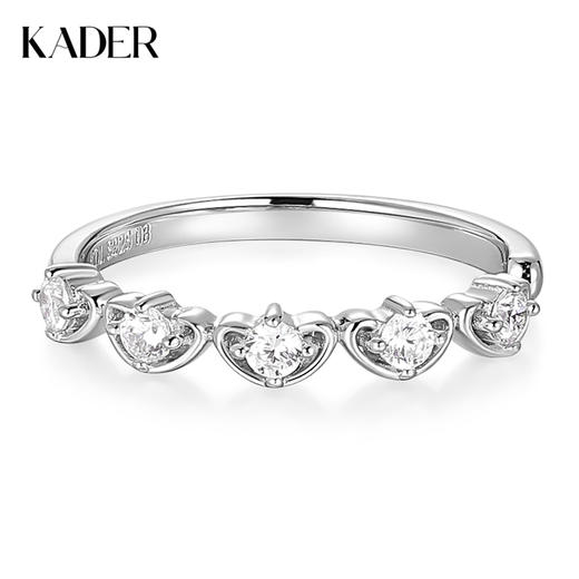卡蒂罗KADER 元宝女戒  新中式925银闪锆点缀元宝财运环绕好运来简约大气可调节单戒 日常通勤百搭 商品图0
