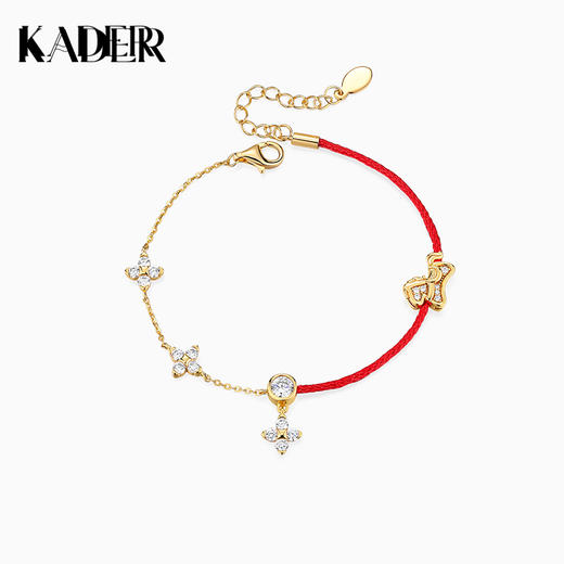 卡蒂罗KADER 幸运小马驹手链 新中式国潮925银轻奢小众原创设计可调节拼接链 925银 手链 女款 礼盒款 商品图0