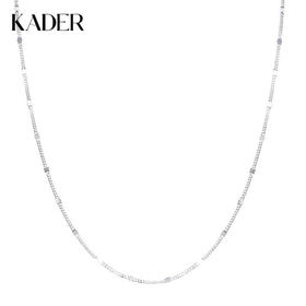 卡蒂罗KADER 粼粼闪片项链  925银ins韩系可叠带百搭高级感轻奢小众素链 日常出现逛街必备单品