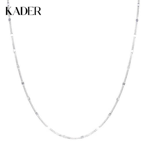 卡蒂罗KADER 粼粼闪片项链  925银ins韩系可叠带百搭高级感轻奢小众素链 日常出现逛街必备单品 商品图0