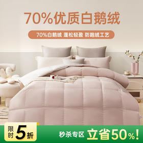 超值限量款白鹅绒被