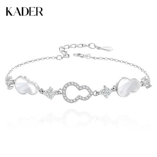 卡蒂罗KADER 福禄葫芦手链  925银 新中式国潮复古招财纳福转运上岸吉祥纳福可调节拼接链 精致轻奢百搭显白#好运 商品图0