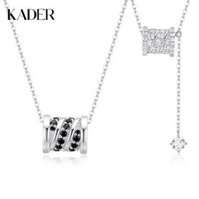 卡蒂罗KADER 星光小蛮腰情侣项链  闪光锁骨链转运珠镶嵌宝石小众Y形流苏吊坠可调节链长 简约时尚穿搭配饰