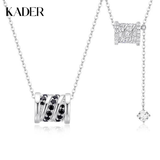 卡蒂罗KADER 星光小蛮腰情侣项链  闪光锁骨链转运珠镶嵌宝石小众Y形流苏吊坠可调节链长 简约时尚穿搭配饰 商品图0