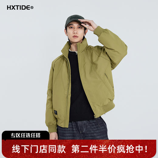 【新品上新】HX 冬季短款立领羽绒服S100544279101 商品图0