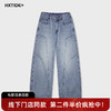 【新品上新】HX 夏季水洗弯刀牛仔长裤Z201620010101 商品缩略图0