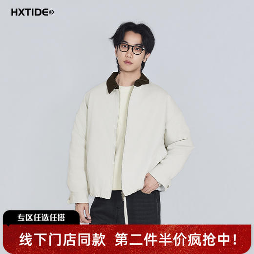 【新品上新】HX 冬季短款翻领羽绒服Z100540092101 商品图0