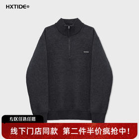 【新品上新】HX 冬季中领半开胸毛衫S107544236101