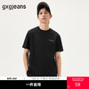 gxg.jeans男装  黑色字母印花休闲宽松圆领短袖T恤男 25年夏热卖 商品缩略图0