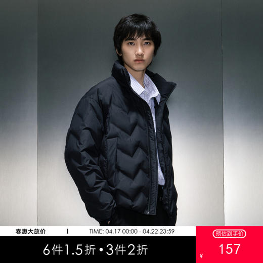 GXG男装 多色时尚短款羽绒服 蓬松保暖冬季热卖羽绒服GEX1D2525794 商品图0