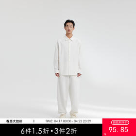 MODE COMMUTER | MC春季柔软清透抗皱绣花休闲长袖衬衫MCF103038A
