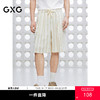 GXG男装 条纹设计休闲短裤微皱感通勤男裤宽松裤子 2025夏季热卖 商品缩略图0