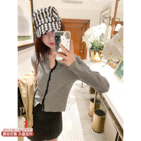 <曾小咸推荐>2.13现货秒杀 ！微信超特价！2色韩系撞色针织衫 日常169.99 立减90 秒杀79.99！！