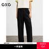 GXG男装 黑色直筒工装裤男休闲裤通勤长裤舒适好穿  春季热卖G25X021005 商品缩略图0