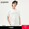 gxg.jeans男装  白色满印花卉潮流时尚宽松短袖T恤上衣男25夏热卖 商品缩略图0