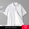 gxgjeans男装【棉100%】26夏款男士短袖条纹衬衫舒适柔然时尚百搭男上衣K&C 商品缩略图0