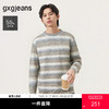 gxg.jeans男装冬季条纹圆领毛衫J24X204053 商品缩略图0