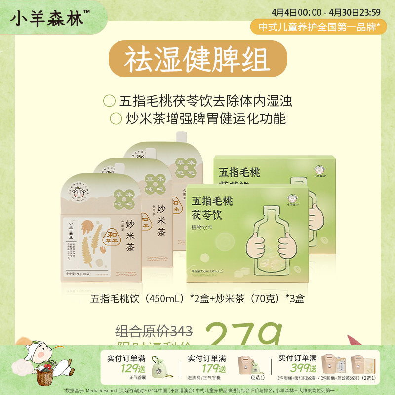 祛湿健脾组（五指毛桃茯苓饮+炒米茶）月用量