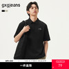 gxg.jeans男装 双色拼接设计字母绣花休闲短袖POLO衫男 25夏热卖 商品缩略图0