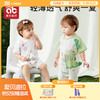 婴儿衣服夏季薄款小月龄多巴胺纯棉空调短袖男宝宝女孩外出连体衣 商品缩略图0