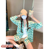 <曾小咸推荐>3.20现货秒杀 ！微信超特价！韩系撞色格子衬衫 日常189.99 立减110 秒杀79.99！！ 商品缩略图0