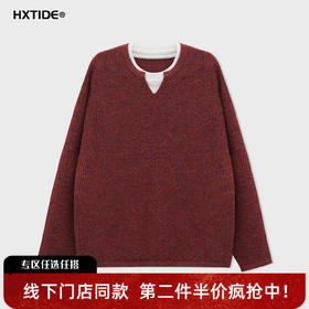 【新品上新】HX 春季假两件圆领毛衫C107610005101