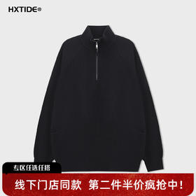 【新品上新】HX 冬季小立领半开胸毛衫S107544128101/02