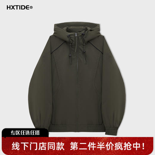 【新品上新】HX 冬季短款带帽棉服S112544255102 商品图0